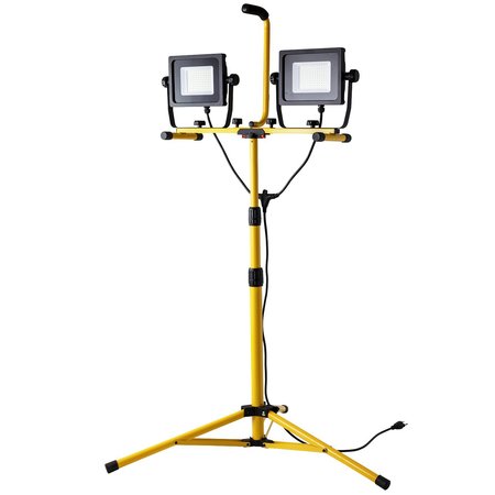 Sunlite Commercial 14,000 Lumens Dual Head LED Outdoor Standing Work Light, Cool White 4000K 88178-SU